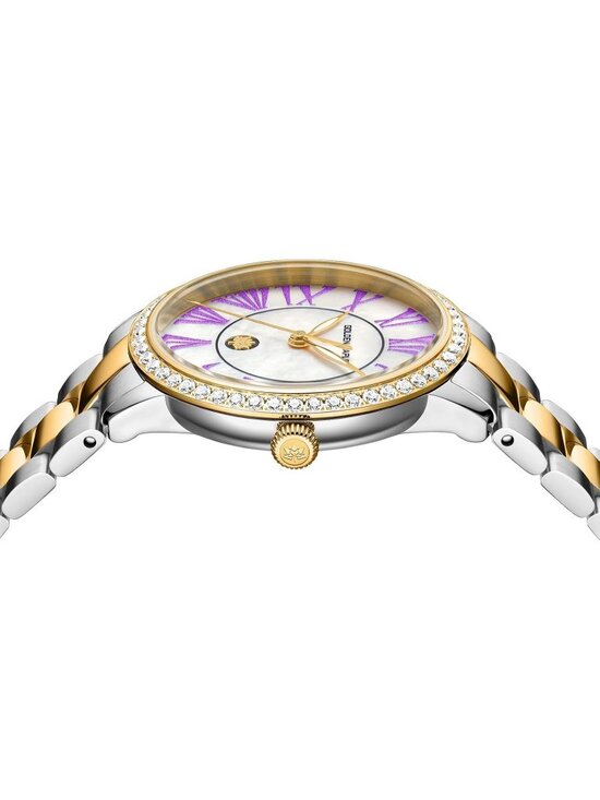 Women\'s Purple/Silver Dainty Watch Mother of Pearl Dial Quartz Wrist Watch main image 6